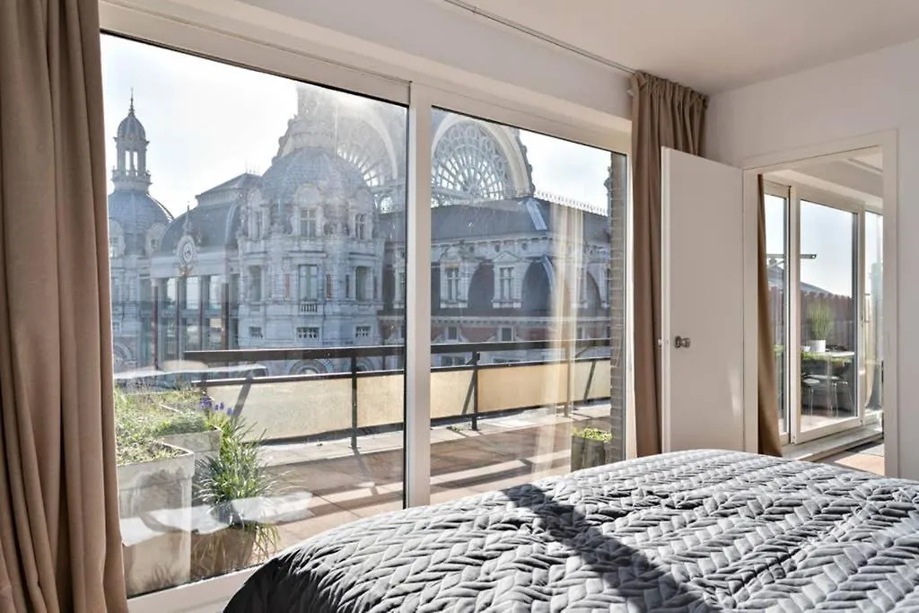 City Penthouse, Rooftop Terrace, Free Netflix, Wifi And Airco Antwerp Apartment